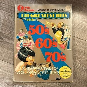 120 Greatest Hits of the 50s/60s/70s ( KTEL ) Arranged For Voice/ Piano/ Guitar